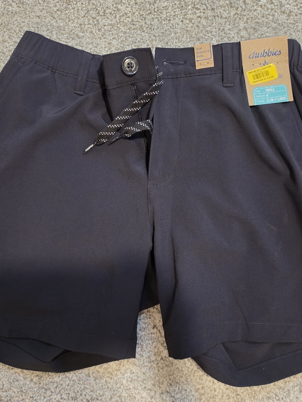 Chubbies Men's Black Performance Shorts